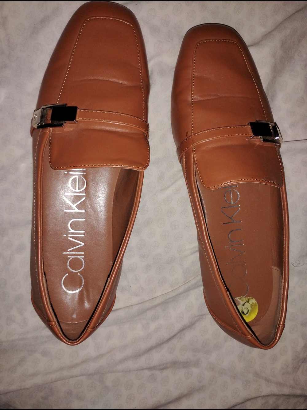 Calvin Klein Tan Leather Loafers